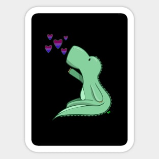 Bisexual Pride Dinosaur Sticker